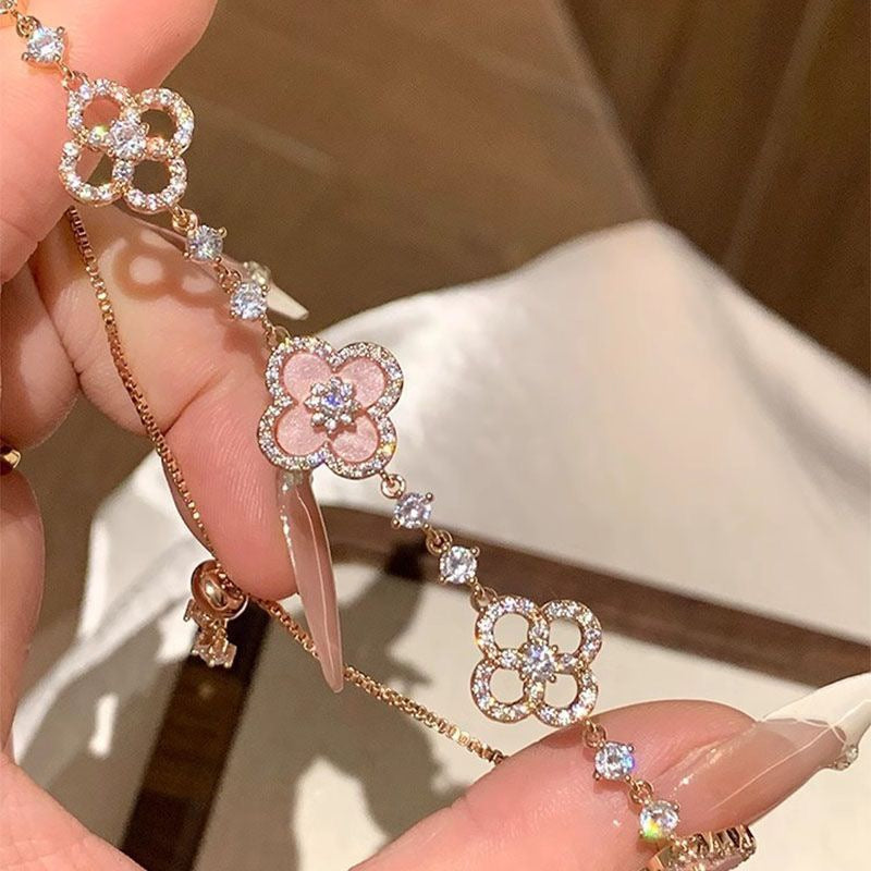 Sakura Clover Bracelet