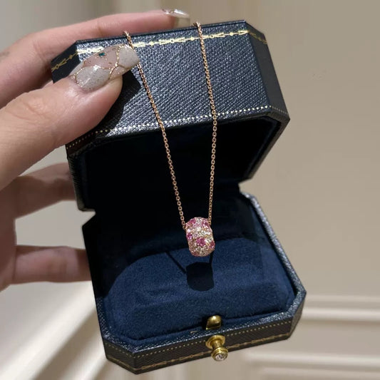 925 Silver Rose Valley zircon necklace