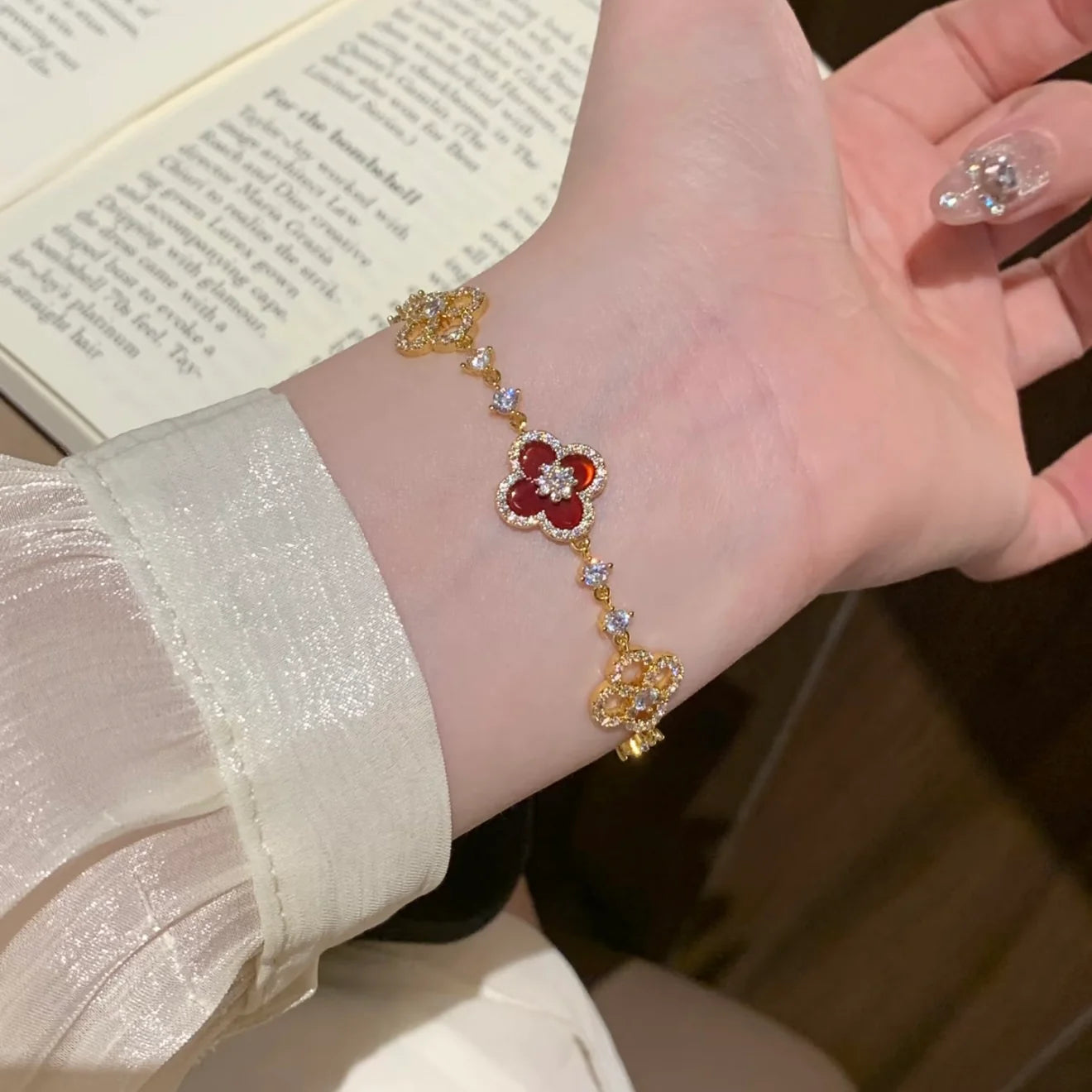 Red Clover Bracelet