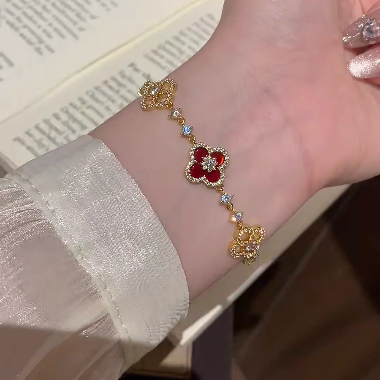 Red Clover Bracelet