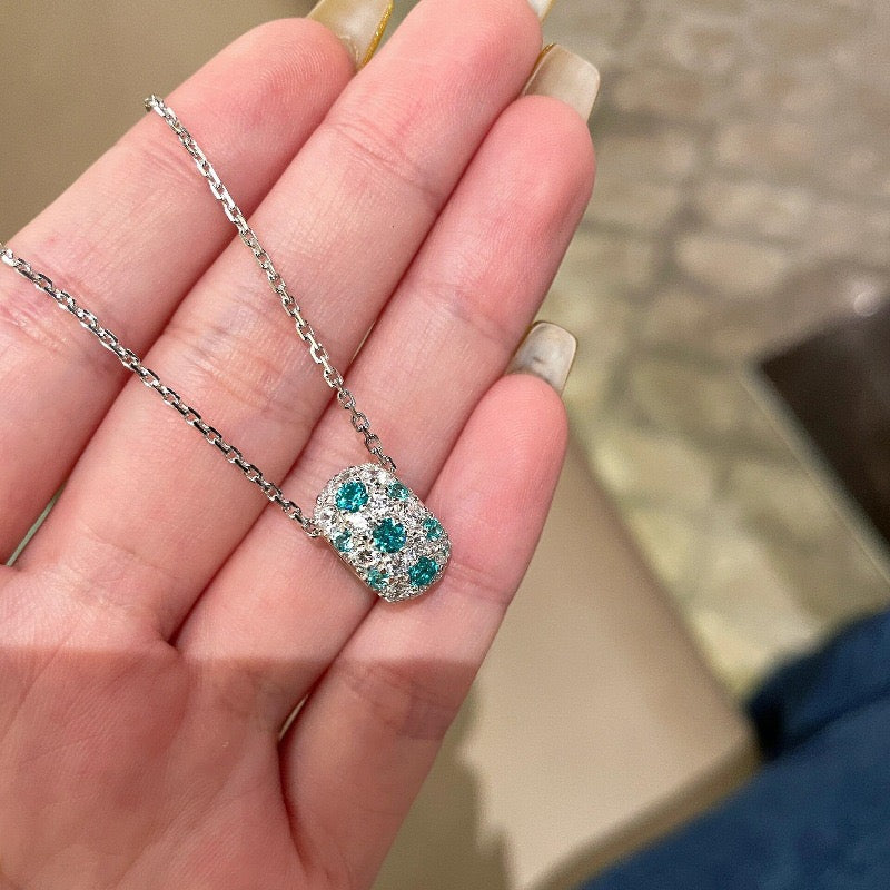 Emerald & Clear Crystal Pave 2-Piece Jewelry Set