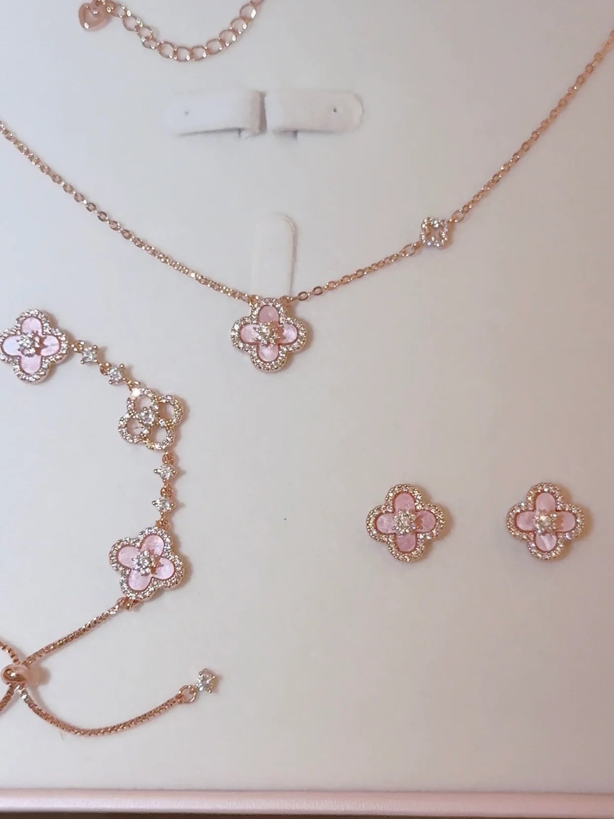 Sakura Clover Bracelet