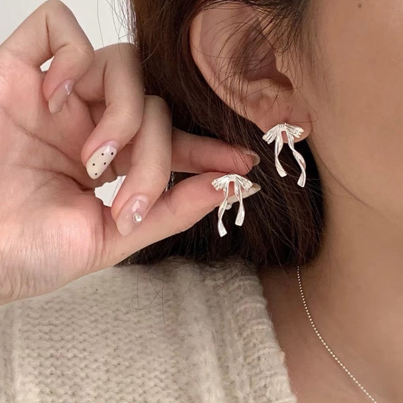 925 silver bow necklace